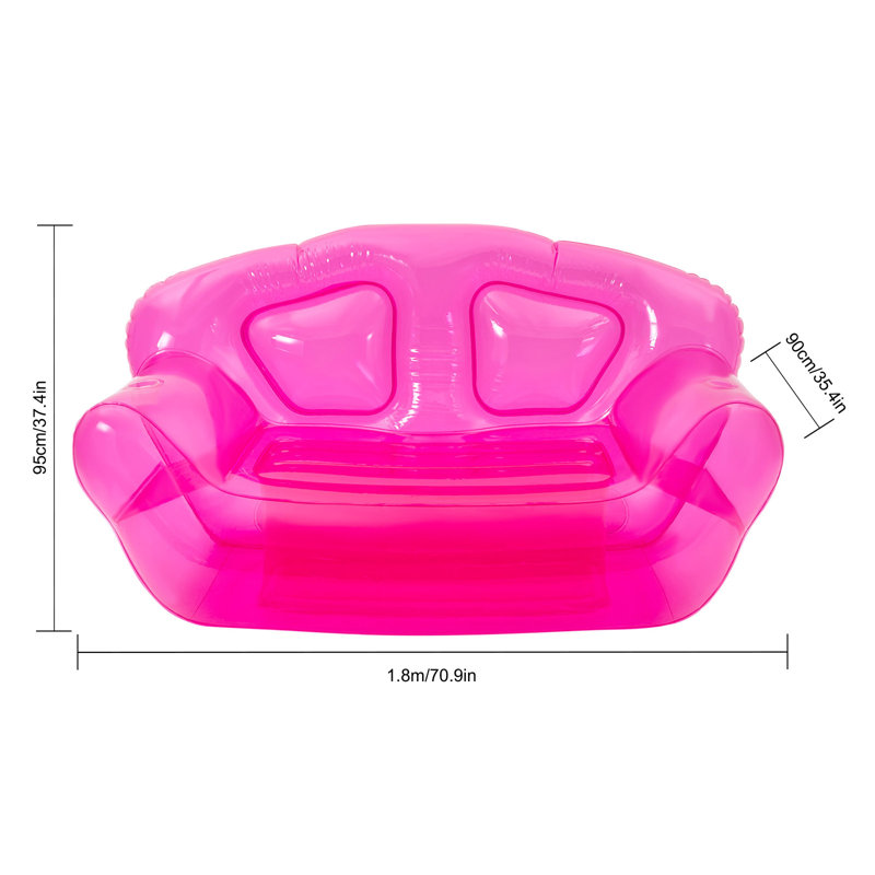 Canapé gonflable pour deux personnes Gedeonson, Rose