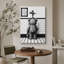 Tableau humoristique avec un ours en peluche et une citation pour les toilettes, images de salle de bain, impression giclée sur toile-134328329-134328335