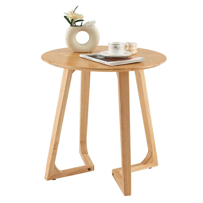 Johnella Solid Wood End Table