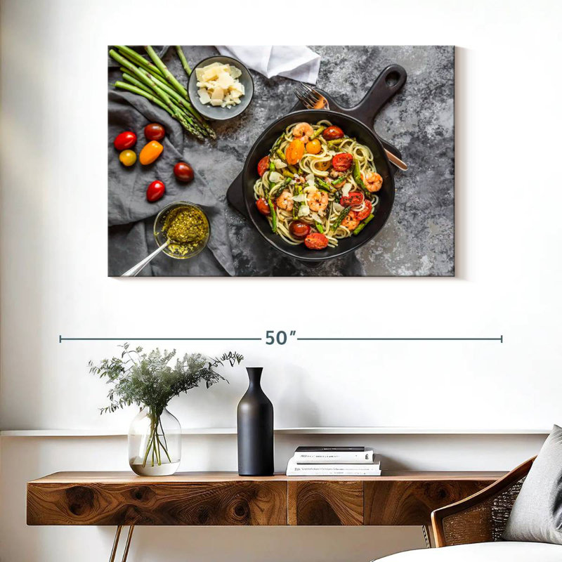 Yarlin Seafood Spaghetti, 26" H x 39" W