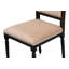 Chaise d'appoint en tissu noire / brune
