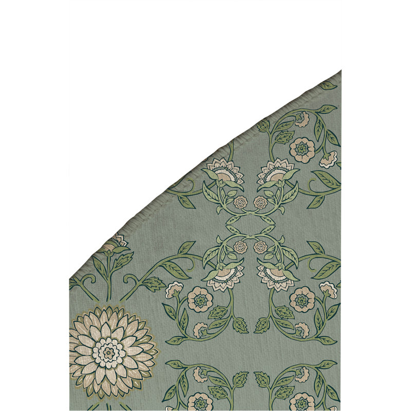 Aria Soft Step Outdoor Area Rug, Round 5', Sage