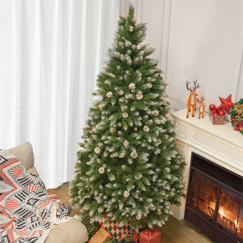 4.89' H Artificial Pine Christmas Tree, Not Pre-Lit