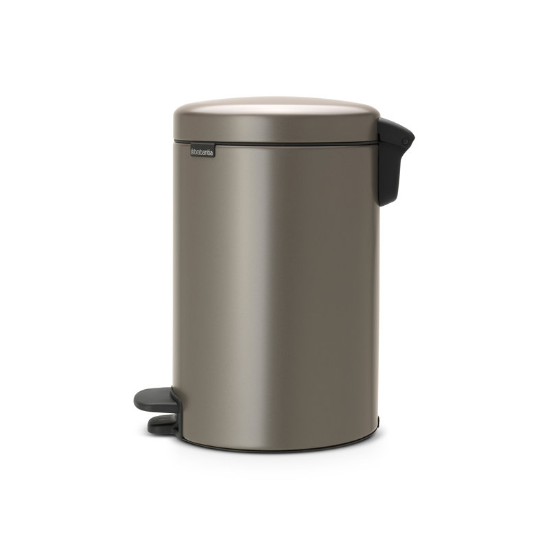 Brabantia NewIcon 12 Litre Soft Closing Pedal Bin, Platinum