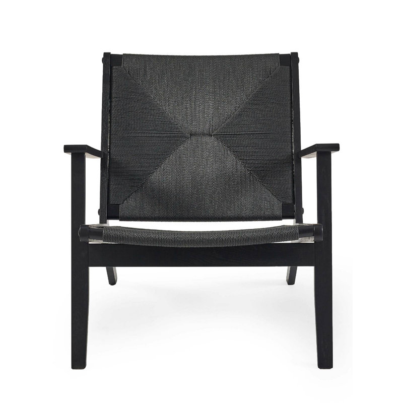 Obenour Upholstered Armchair, Black