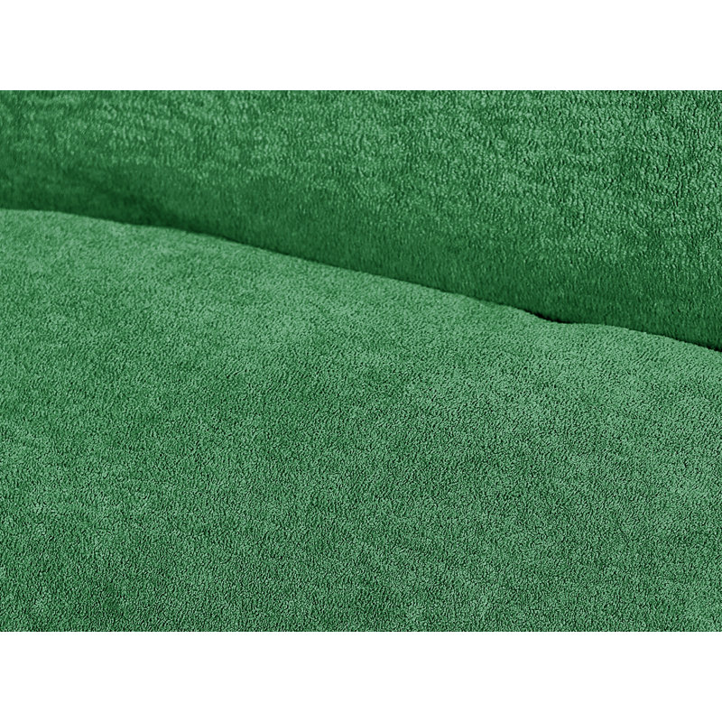 Fauteuil convertible en velours, Vert