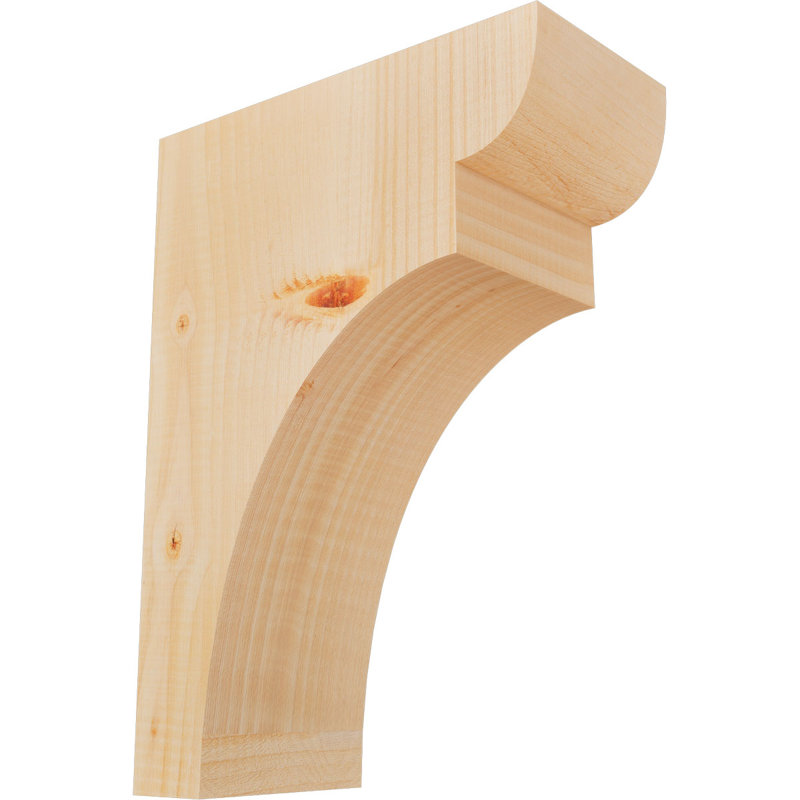 Yorktown Corbel, H 16 po x l 5,5 po x P 12 po, Sapin de Douglas, Lisse