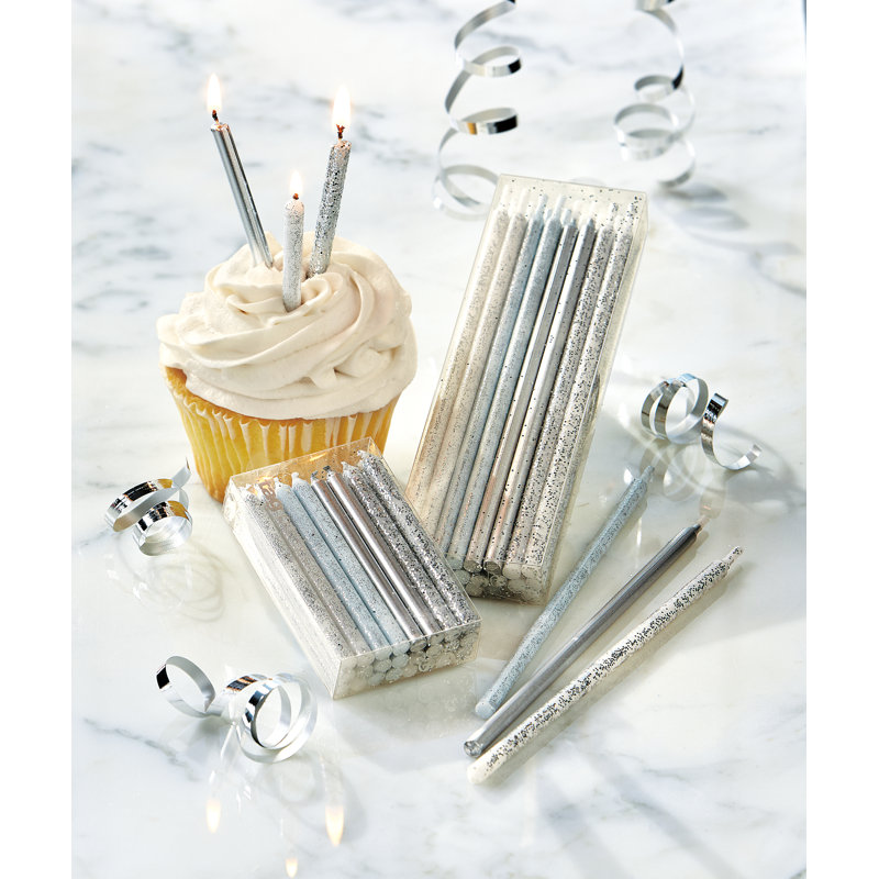  Ensemble de 24 petites bougies Sparkle N Shine