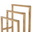 Support à courtepointe moderne en bois brun