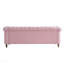 Canapé en velours de couleur rose pour salon 84,65 pouces-1551885945