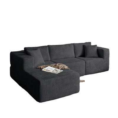 Modern L-Shaped Sponge Sectional Sofa Suitable For Living Room by Ebern Designs
