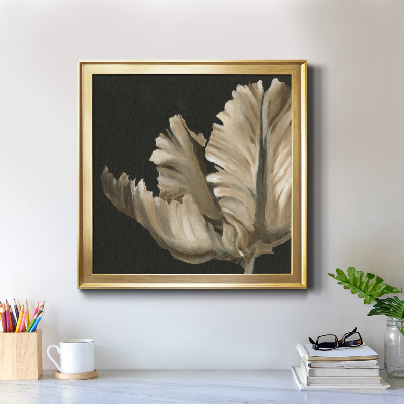 Toile encadrée classique de qualité supérieure - prête à être accrochée, H 26,5 po x l 26,5 po x P 1,5 po, Or