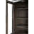 24 Inch Bath Storage Glass Cabinet in Chocolate Oak-408850889-408850888
