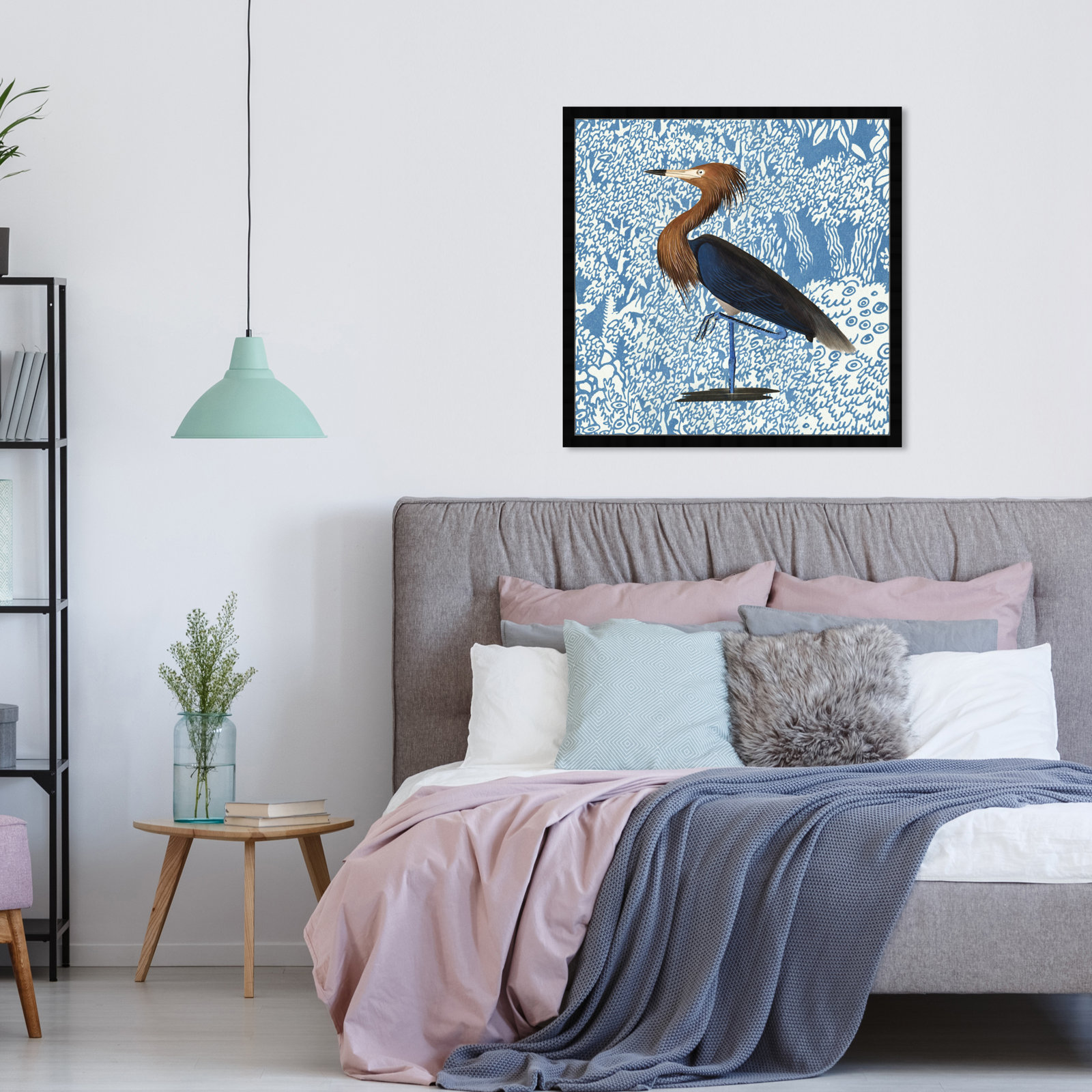 Bird Pose by Oliver Gal, Black, 32" H x 32" W x 0.5" D