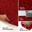 Tapis rouge de couleur unie Furnish My Place fabriqué aux États-Unis-338168637