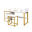 Ensemble de coiffeuse avec miroir, commode avec table de chevet et 4 tiroirs-1039334111