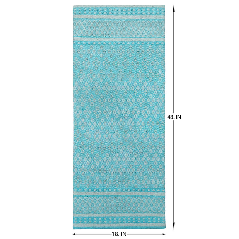 Labannah Non-Skid Kitchen Mat, Aqua