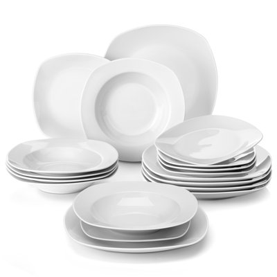 Elisa Ceramic Dinnerware Set 18 Piece - Service for 6