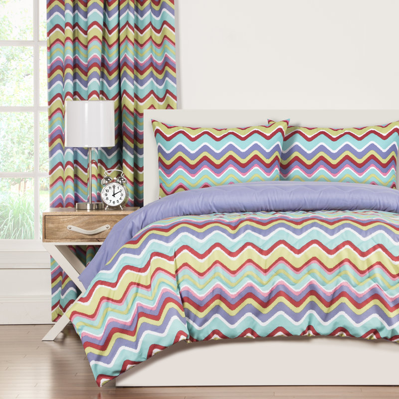 Crayola Mixed Palette Reversible Comforter Set, Full/Queen