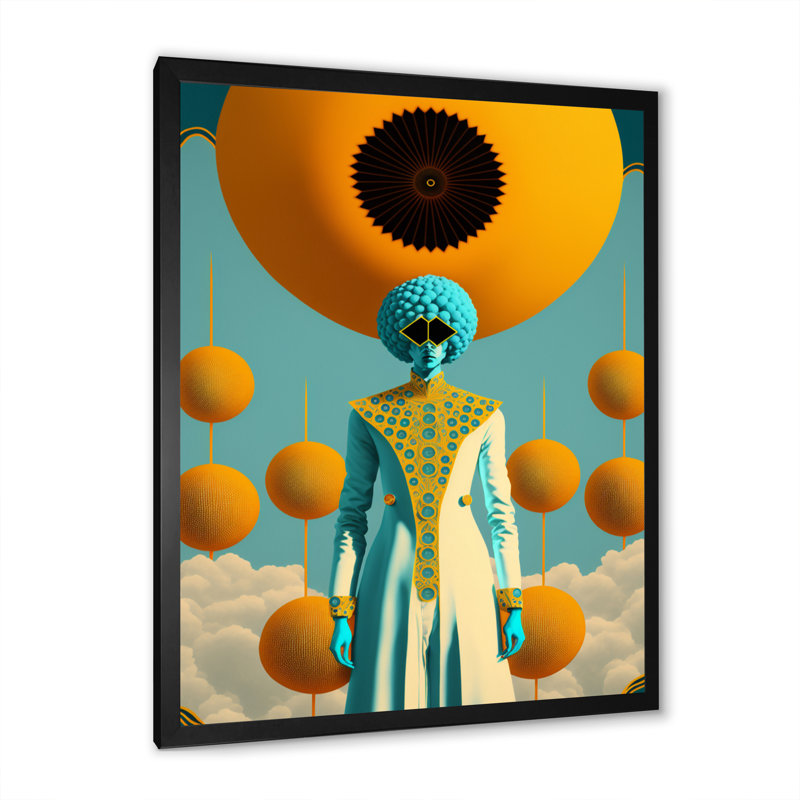 Déesse de l'oracle efflorescence II - reproduction sur toile, Impression noire sur toile encadrée, H 20 po x l 12 po x P 1 po