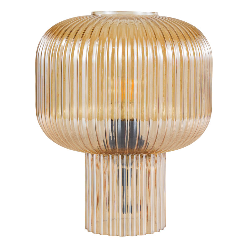 Glass Table Lamp Lamp, Amber