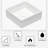 Ceramic Square Vessel Bathroom Sink