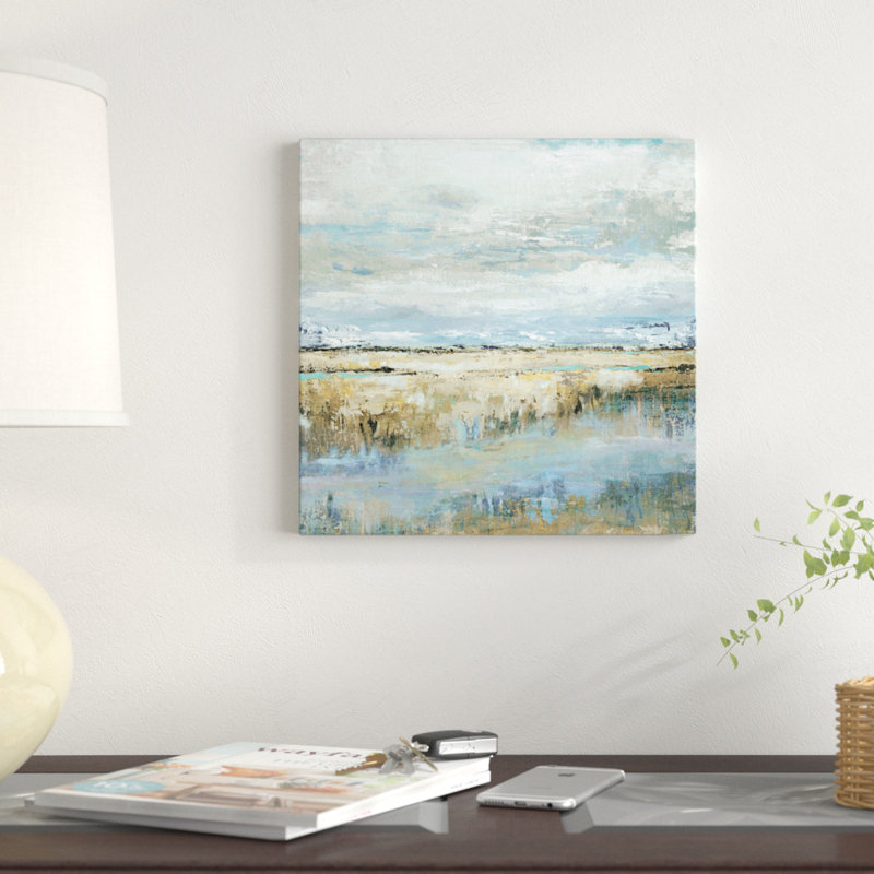«Coastal Marsh» par Tava Studios - impression sur toile tendue, H 12 po x l 12 po x P 0,75 po, Toile tendue
