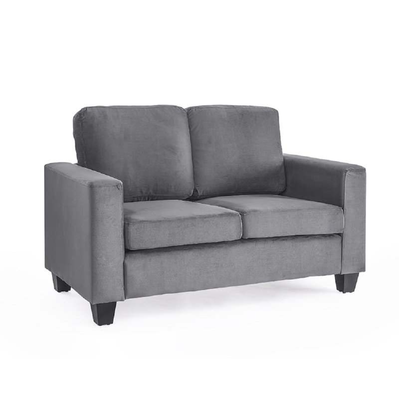 Keiah 2 Seater Velvet Sofa, Grey