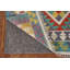 Tapis oriental multicolore en laine Kilim 3 x 5