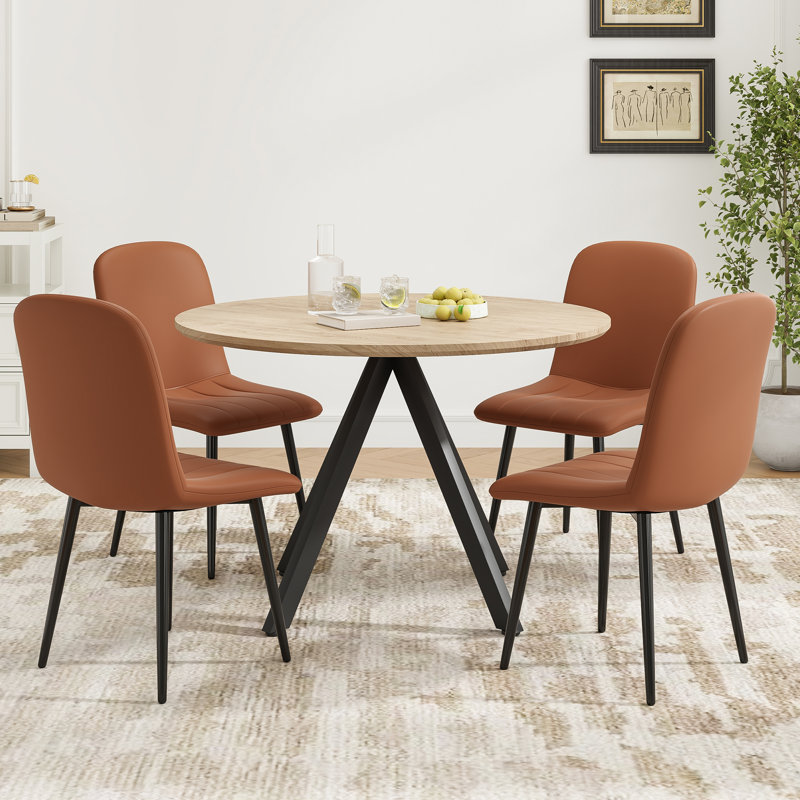 4 - Person Dining Set, Brown