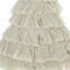 Ornements nordiques en forme d'arbre de Noël, ornements de Noël en macramé de coton avec frange