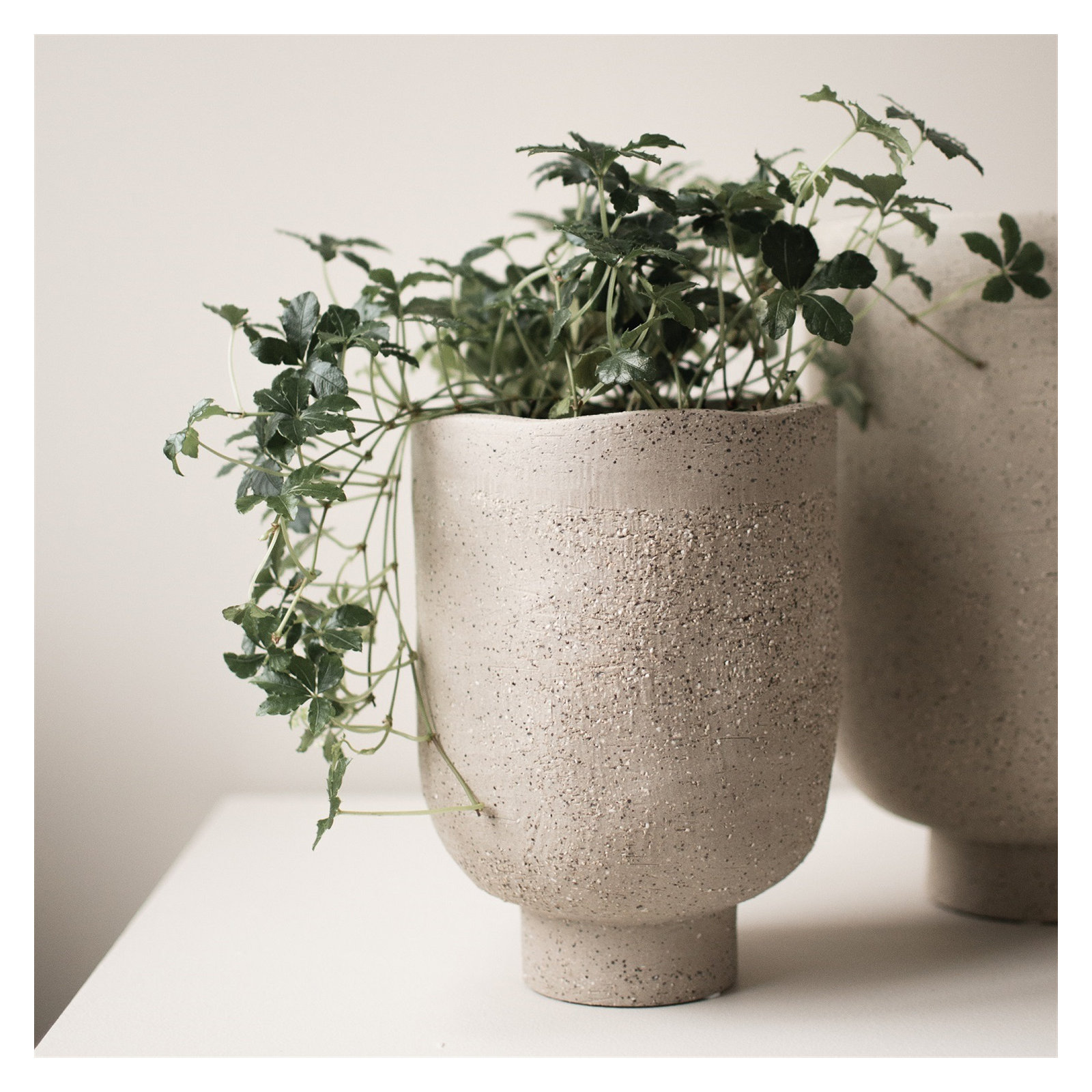 Beirne Earthenware Table Vase, Sand