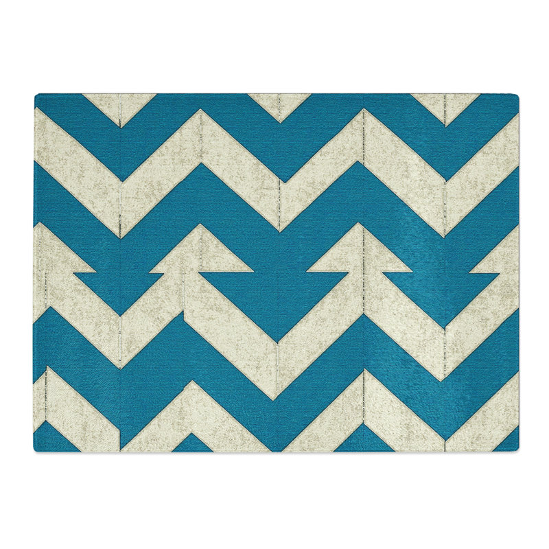 Chevron Pattern Vol.9  Glass Chopping Board