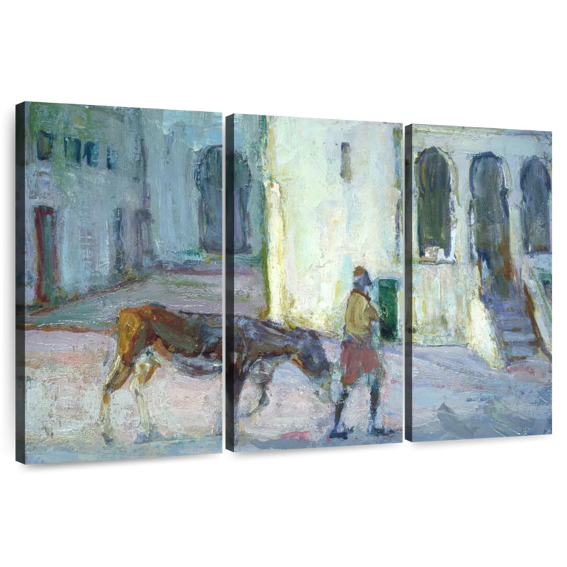 Street Scene Tangier, 20" H x 33" W