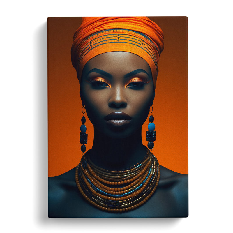 African Woman Minimalism No.2 - No Frame Print, 76cm H x 50cm W x 3cm D