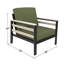 Chaise de patio avec coussins Sunbrella® Townsend-777731442-777731452