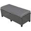 Ensemble de meubles de jardin en forme de L en osier 5 pièces avec 2 tables d'appoint extensibles, table de salle à manger et housses lavables-1036027168