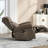 34.8"w Genuine Leather Manual Swivel Rocker Recliner Vintage Recliner With Heated Massage（set Of 2）-1838209180