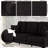 84" Modern 3-Seat Upholstered Square Arm Sofa with Cup Holders, Pockets, and USB Prots-353021196