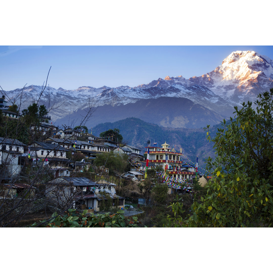 Dorf Ghandruk - Leinwandbild