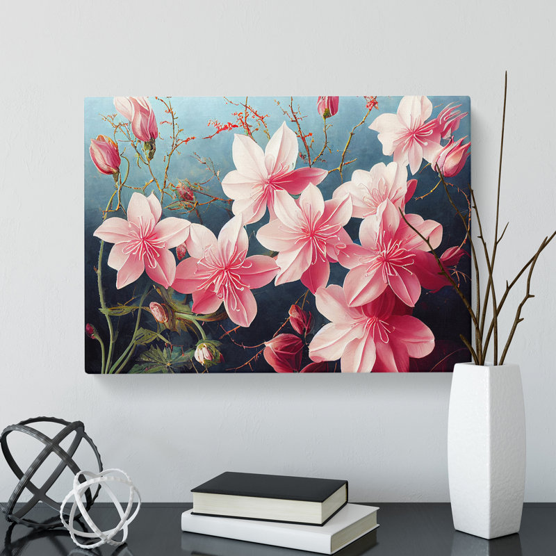 Desirable Flowers - Wrapped Canvas, 50cm H x 76cm W x 3cm D