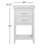 Eakins 20'' Single Bathroom Vanity with Porcelain Top-190928028