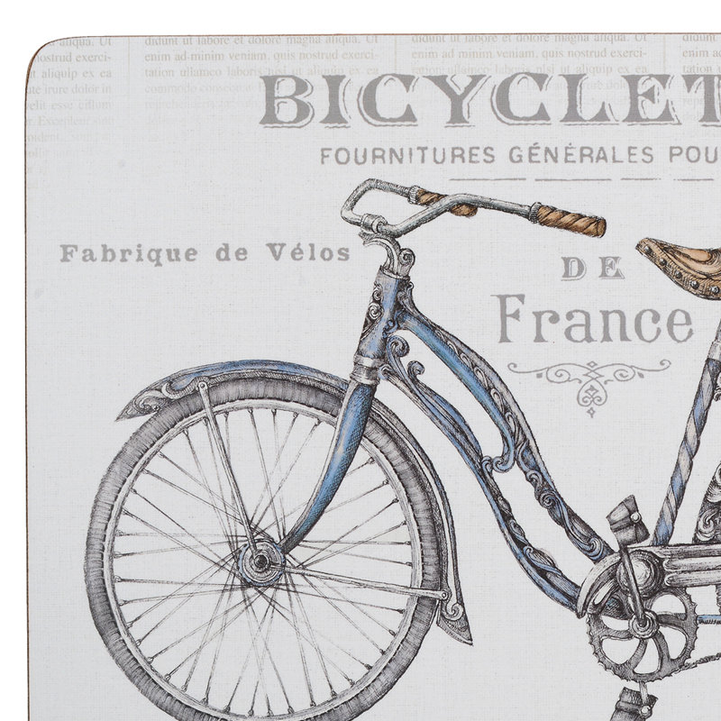 Creative Tops Bicycle Pack Of 6 Premium Placemats