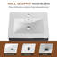 Meuble-lavabo mural flottant avec lavabo en céramique-130544350