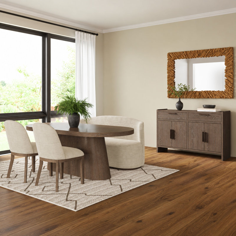 Katsikis 4-Door Wood Server, Cocoa
