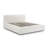 Meena Cream Upcycled Linen Storage Bed-112907346