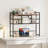 Desk Hutch Dorm, Countertop Storage Hutch With 5 Shelves For Computer Desk, Multipurpose Wood Desktop Display Organizer Rack For Home Office Dorm