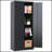 71 Inch Metal Garage Storage Cabinet, Secure Tool Organizer with Adjustable Shelves and Locking Doors