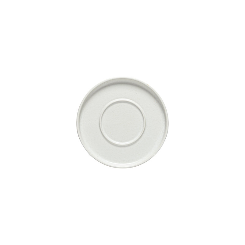 Redonda Handmade Stoneware Saucer, White