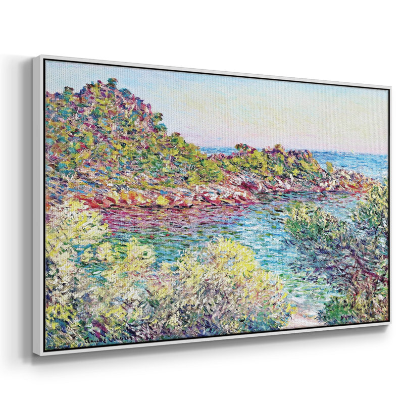 Paysage près de Montecarlo, 1883, H 17 po x l 25 po x P 2 po, Blanc